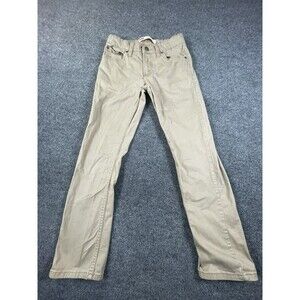 Levi's 511 Jeans Youth 12 Reg Tan Slim Straight Stretch Adjustable Waist